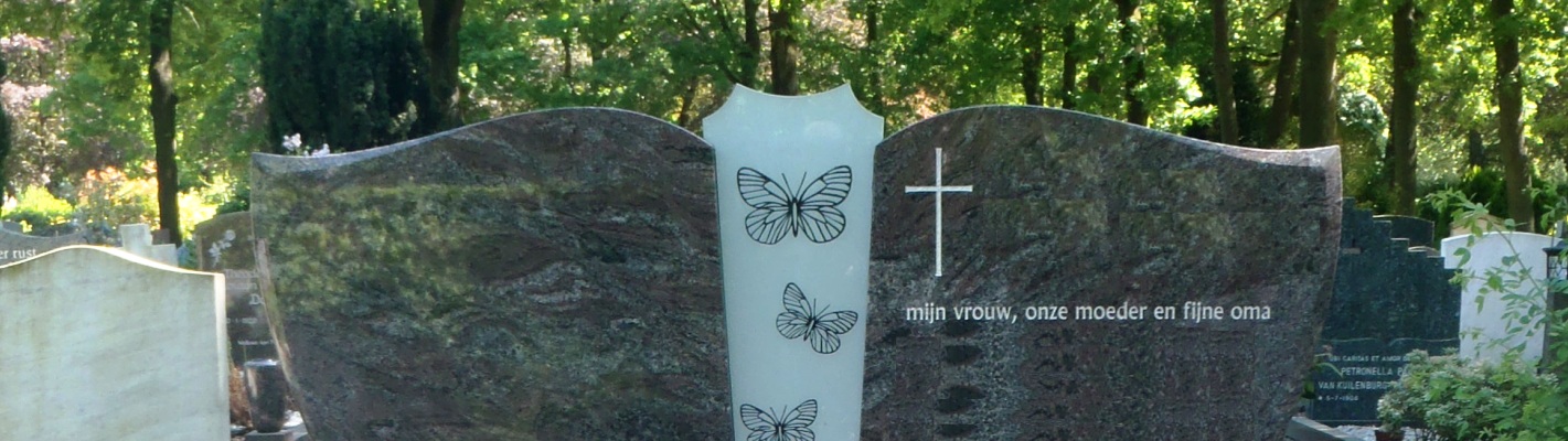 vlinder grafsteen Utrecht
